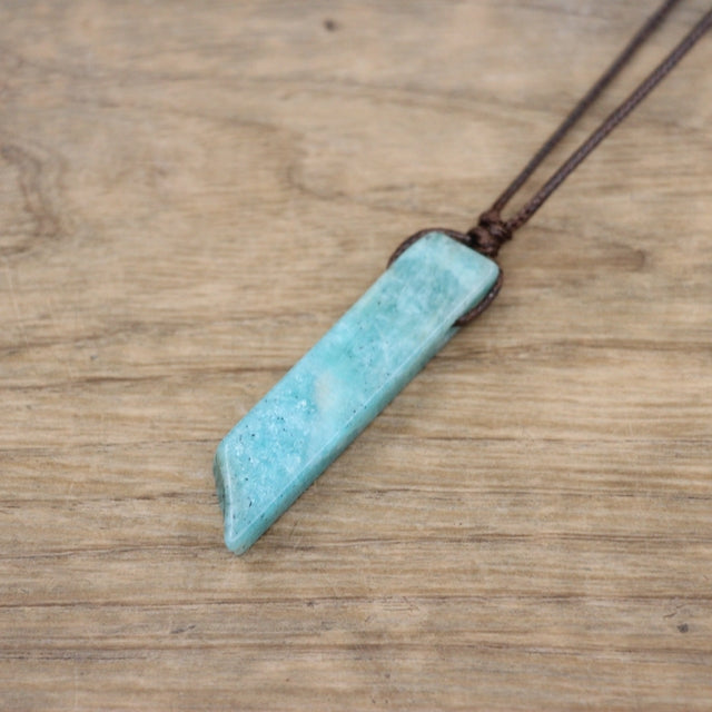 Healing Crystal Natural Stone Slice Pendants Necklace - Metatron Store