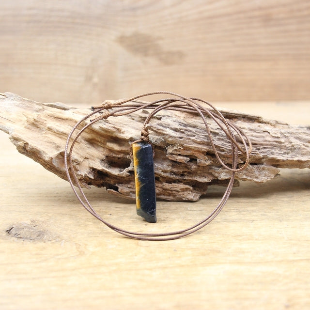 Healing Crystal Natural Stone Slice Pendants Necklace - Metatron Store