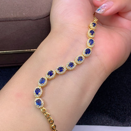 Natural Sri Lanka Sapphire Bracelet Crystals - Metatron Store