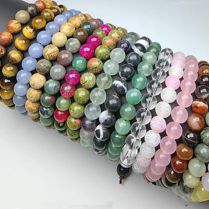 Healing Crystals Stretch Bracelet Natural 8mm - Metatron Store