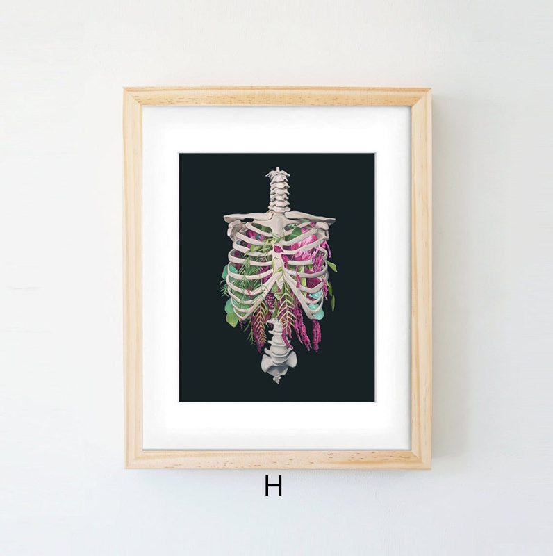 Anatomy Art Canvas Painting Human Organs Painting - Metatron Store