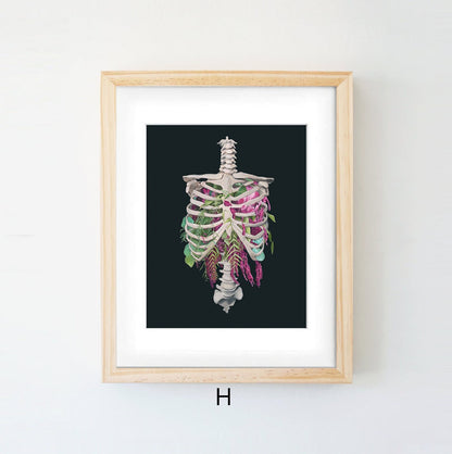 Anatomy Art Canvas Painting Human Organs Painting - Metatron Store