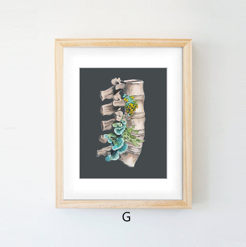 Anatomy Art Canvas Painting Human Organs Painting - Metatron Store