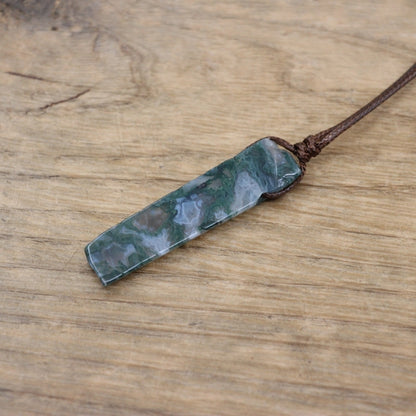 Healing Crystal Natural Stone Slice Pendants Necklace - Metatron Store