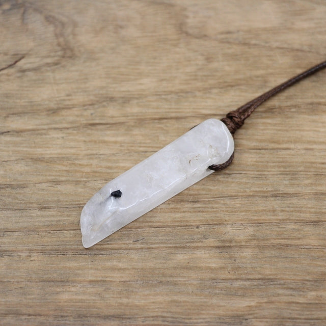 Healing Crystal Natural Stone Slice Pendants Necklace - Metatron Store