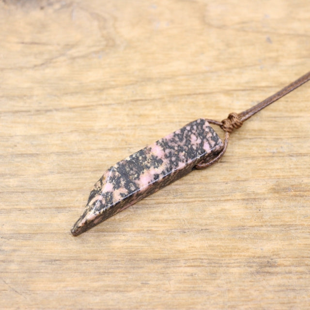 Healing Crystal Natural Stone Slice Pendants Necklace - Metatron Store