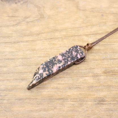 Healing Crystal Natural Stone Slice Pendants Necklace - Metatron Store