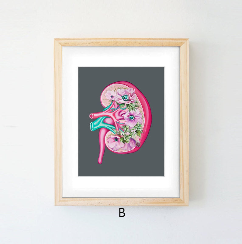 Anatomy Art Canvas Painting Human Organs Painting - Metatron Store