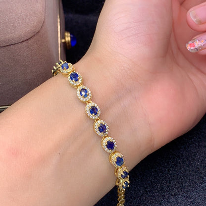 Natural Sri Lanka Sapphire Bracelet Crystals - Metatron Store