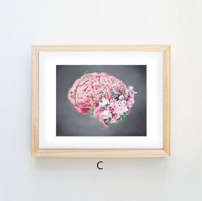 Anatomy Art Canvas Painting Human Organs Painting - Metatron Store