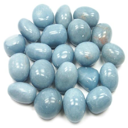 Angelite Tumblestone Only - Metatron Store