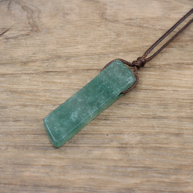 Healing Crystal Natural Stone Slice Pendants Necklace - Metatron Store