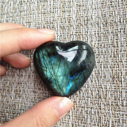 Crystal Labradorite Palm Stone Healing Quartz Gemstone - Metatron Store