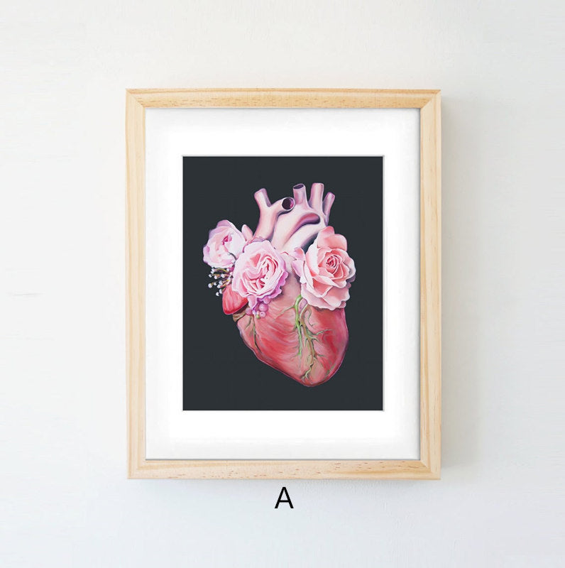 Anatomy Art Canvas Painting Human Organs Painting - Metatron Store
