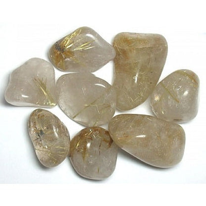 Rutilated Quartz Tumblestone - Metatron Store